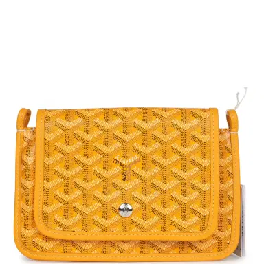 goyard Goyard Plumet Pocket Wallet Yellow Goyardine Palladium Hardware | Thumbnail 2