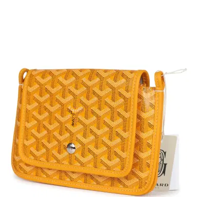 goyard Goyard Plumet Pocket Wallet Yellow Goyardine Palladium Hardware | Thumbnail 4