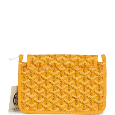 goyard Goyard Plumet Pocket Wallet Yellow Goyardine Palladium Hardware | Thumbnail 5