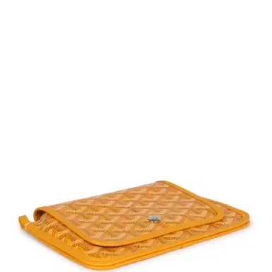 goyard Goyard Plumet Pocket Wallet Yellow Goyardine Palladium Hardware | Thumbnail 6
