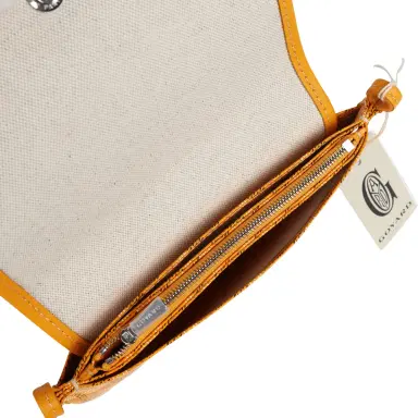 goyard Goyard Plumet Pocket Wallet Yellow Goyardine Palladium Hardware | Thumbnail 8