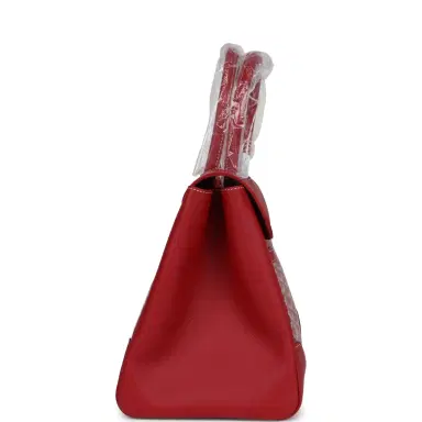 goyard Goyard Saigon Tote Red Goyardine Canvas Palladium Hardware | Thumbnail 3 goyard Goyard Saigon Tote Red Goyardine Canvas Palladium Hardware | Thumbnail 3