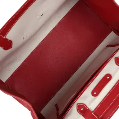 goyard Goyard Saigon Tote Red Goyardine Canvas Palladium Hardware | Thumbnail 9 goyard Goyard Saigon Tote Red Goyardine Canvas Palladium Hardware | Thumbnail 9