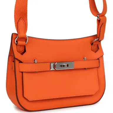 HERMÈS Hermes Mini Jypsiere Orange Minium Swift Palladium Hardware | Thumbnail 2 HERMÈS Hermes Mini Jypsiere Orange Minium Swift Palladium Hardware | Thumbnail 2