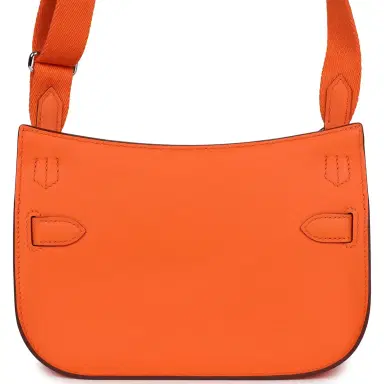HERMÈS Hermes Mini Jypsiere Orange Minium Swift Palladium Hardware | Thumbnail 4 HERMÈS Hermes Mini Jypsiere Orange Minium Swift Palladium Hardware | Thumbnail 4