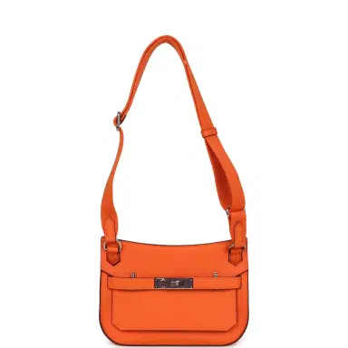 HERMÈS Hermes Mini Jypsiere Orange Minium Swift Palladium Hardware | Thumbnail 6 HERMÈS Hermes Mini Jypsiere Orange Minium Swift Palladium Hardware | Thumbnail 6