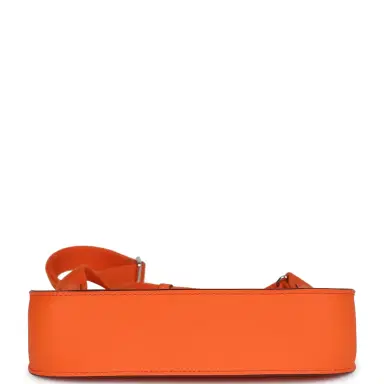 HERMÈS Hermes Mini Jypsiere Orange Minium Swift Palladium Hardware | Thumbnail 7 HERMÈS Hermes Mini Jypsiere Orange Minium Swift Palladium Hardware | Thumbnail 7