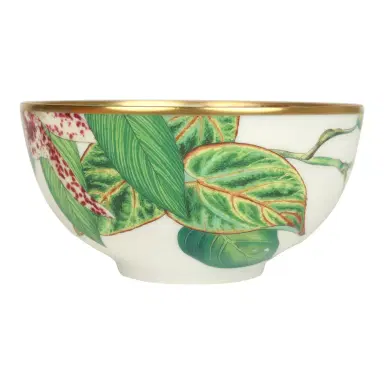 HERMÈS Hermes Passifolia Medium Porcelain Bowl | Thumbnail 2