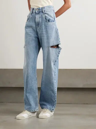 Maison Margiela Cutout High-rise Wide-leg Jeans | Thumbnail 3 Maison Margiela Cutout High-rise Wide-leg Jeans | Thumbnail 3