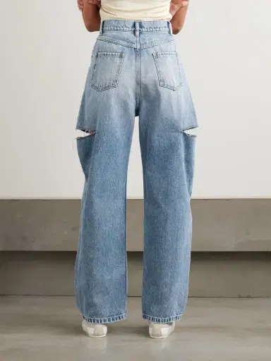 Maison Margiela Cutout High-rise Wide-leg Jeans | Thumbnail 4 Maison Margiela Cutout High-rise Wide-leg Jeans | Thumbnail 4