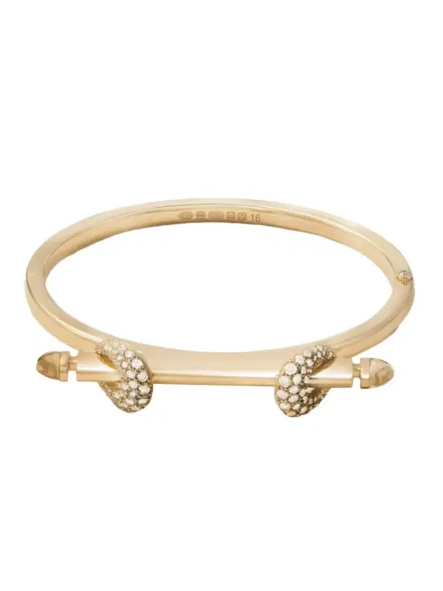 Ananya Chakra Icon 18-karat Gold, Diamond And Quartz Bangle