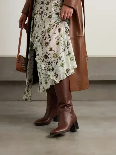 Gianvito Rossi Santiago 60 Leather Knee Boots | Thumbnail 2 Gianvito Rossi Santiago 60 Leather Knee Boots | Thumbnail 2