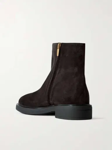 Gianvito Rossi Lexington 20 Leather-trimmed Suede Ankle Boots | Thumbnail 3 Gianvito Rossi Lexington 20 Leather-trimmed Suede Ankle Boots | Thumbnail 3
