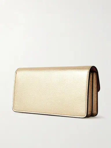 Valentino Garavani Vlogo Metallic Textured-leather Wallet | Thumbnail 3 Valentino Garavani Vlogo Metallic Textured-leather Wallet | Thumbnail 3