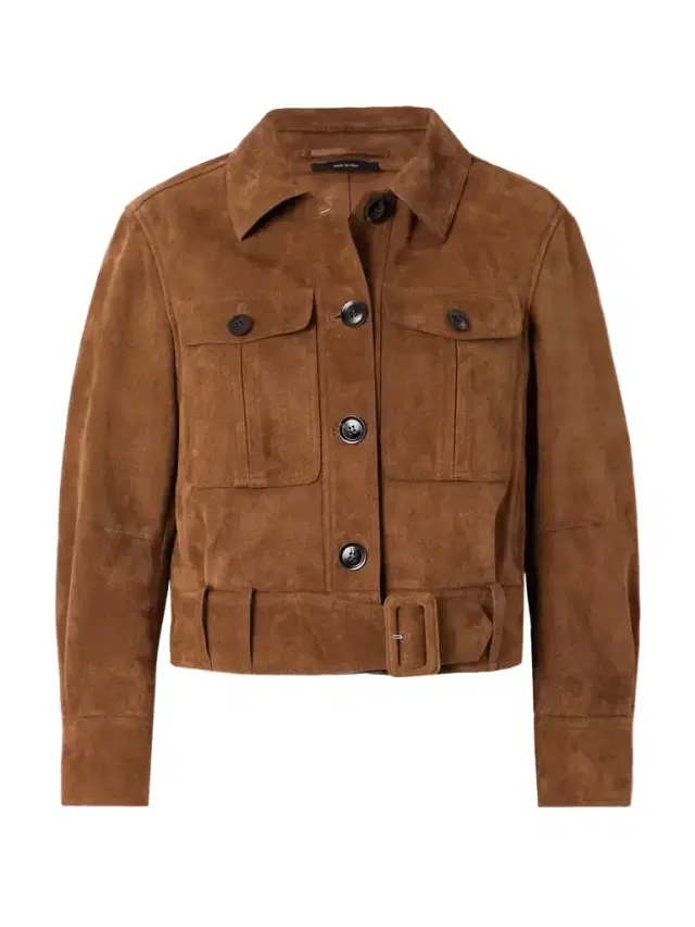 Belted Suede Jacket