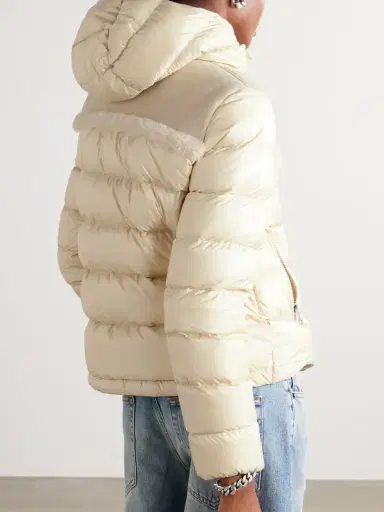Moncler Beauvais Shearling-paneled Quilted Shell Hooded Down Jacket | Thumbnail 4 Moncler Beauvais Shearling-paneled Quilted Shell Hooded Down Jacket | Thumbnail 4