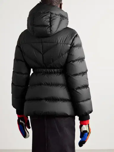 Moncler Brosse Belted Hooded Appliquéd Quilted Shell Down Jacket | Thumbnail 3
