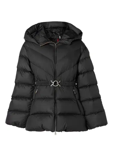 Moncler Brosse Belted Hooded Appliquéd Quilted Shell Down Jacket | Thumbnail 1