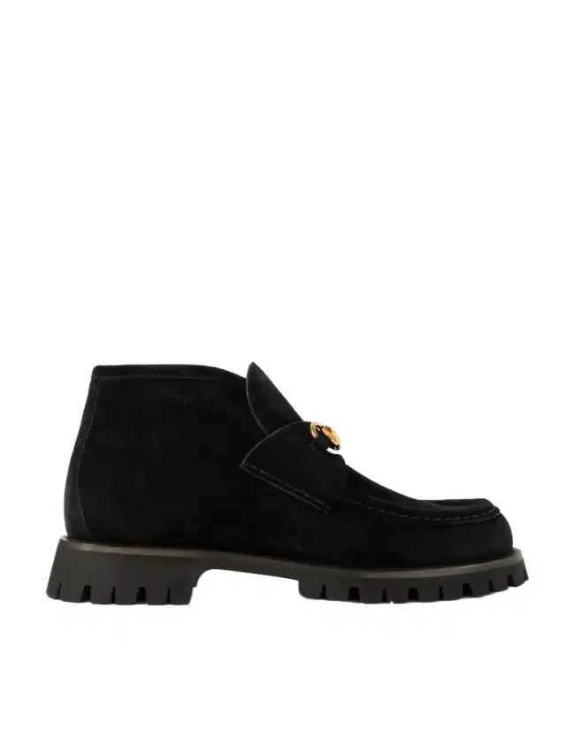 Sylke Horsebit-detailed Suede Ankle Boots