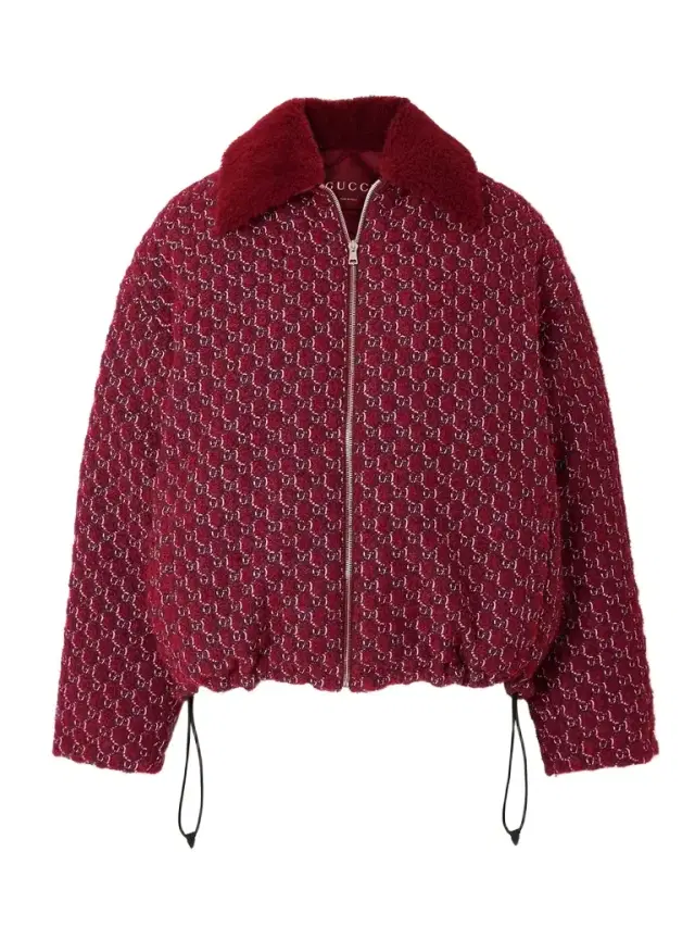 Shearling-trimmed Jacquard-knit Wool-blend Bouclé Jacket