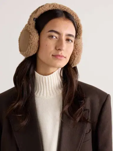 Yves Salomon Shearling Earmuffs | Thumbnail 2 Yves Salomon Shearling Earmuffs | Thumbnail 2