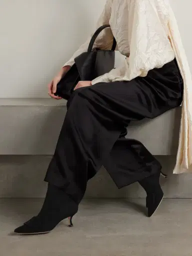 Manolo Blahnik Baylow 50 Buckled Suede Ankle Boots | Thumbnail 2 Manolo Blahnik Baylow 50 Buckled Suede Ankle Boots | Thumbnail 2