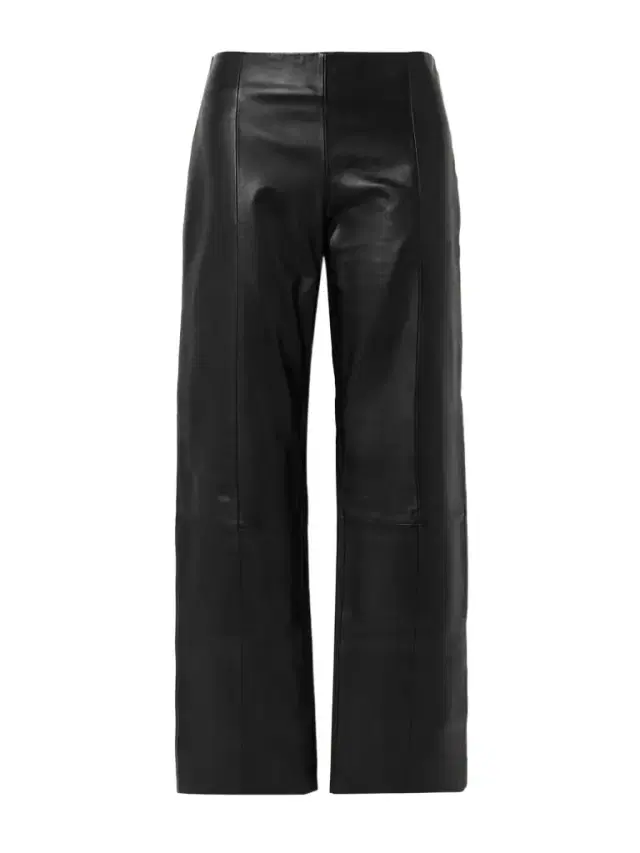 Paneled Textured-leather Straight-leg Pants