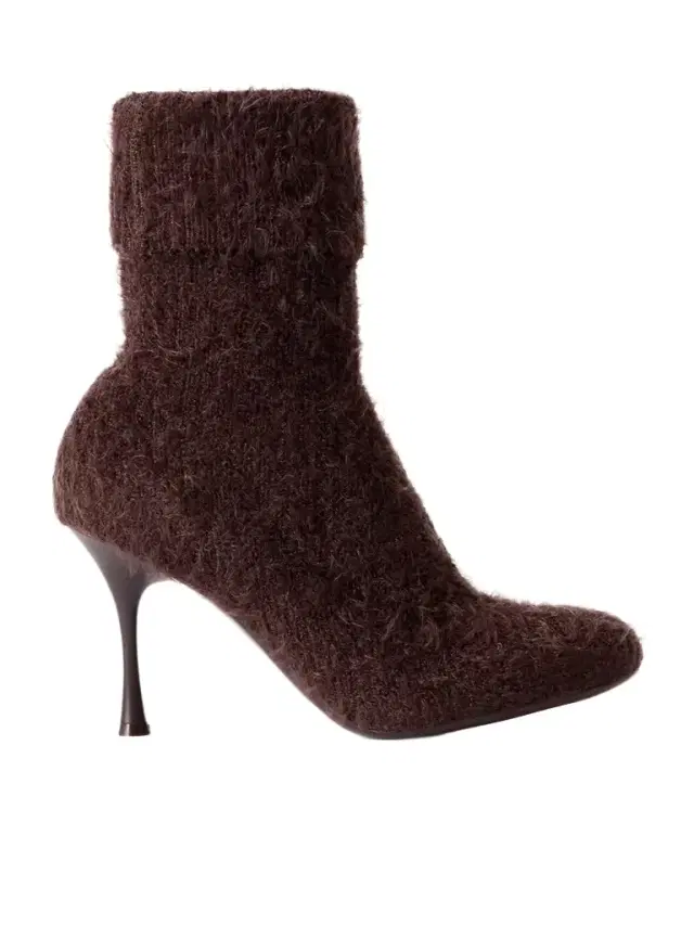 Aspen 95 Brushed Ribbed-knit Ankle Boots