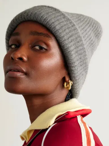 The Elder Statesman Watchman Ribbed Cashmere Beanie | Thumbnail 2