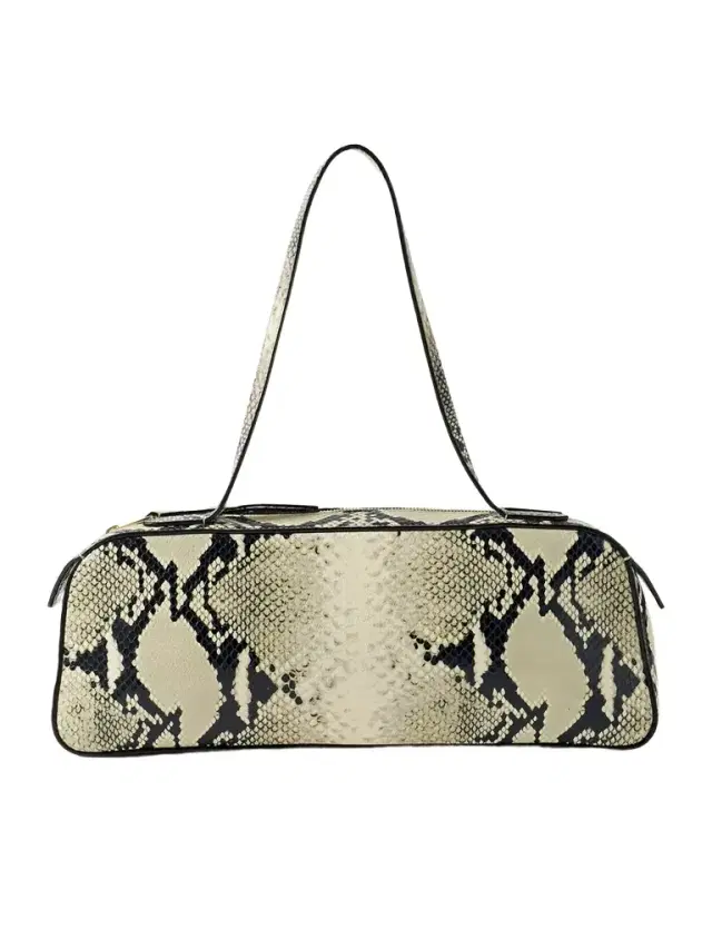 Simona Snake-effect Leather Shoulder Bag