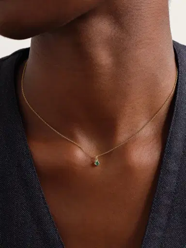 Jennifer Meyer 18-karat Gold Emerald Necklace | Thumbnail 2