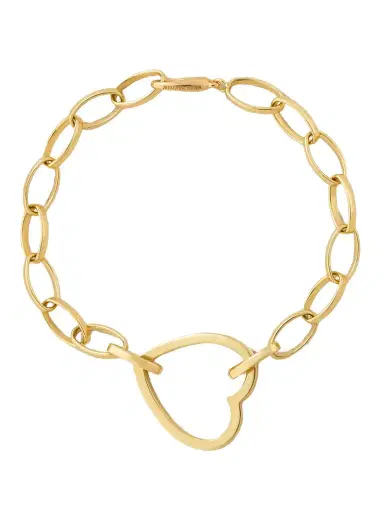 Jennifer Meyer Medium Edith Open Heart 18-karat Gold Bracelet | Thumbnail 1 Jennifer Meyer Medium Edith Open Heart 18-karat Gold Bracelet | Thumbnail 1