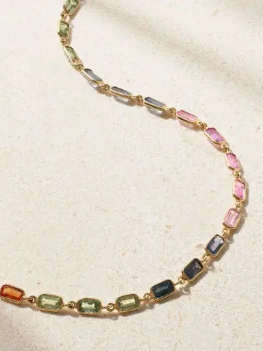 JIA JIA 14-karat Gold Sapphire Necklace | Thumbnail 4 JIA JIA 14-karat Gold Sapphire Necklace | Thumbnail 4