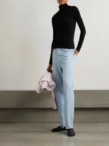 AGOLDE Pascale Stretch-lyocell Turtleneck Top | Thumbnail 2