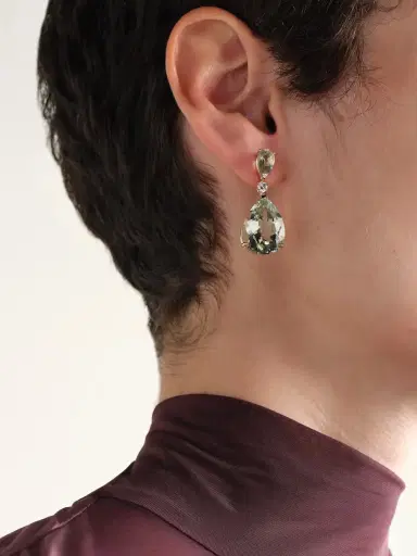 Mateo Sophia 14-karat Gold, Amethyst And Diamond Earrings | Thumbnail 2