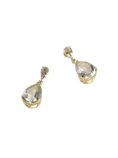 Mateo Sophia 14-karat Gold, Amethyst And Diamond Earrings | Thumbnail 1