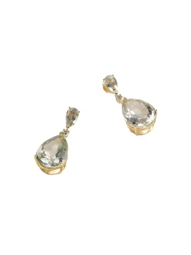 Mateo Sophia 14-karat Gold, Amethyst And Diamond Earrings