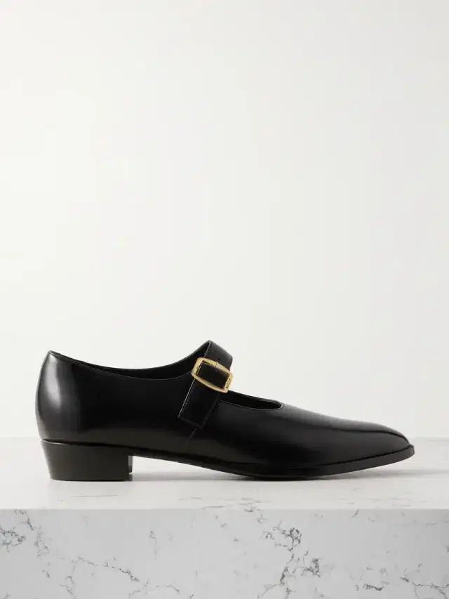 Gerwin Glossed-leather Mary Jane Flats