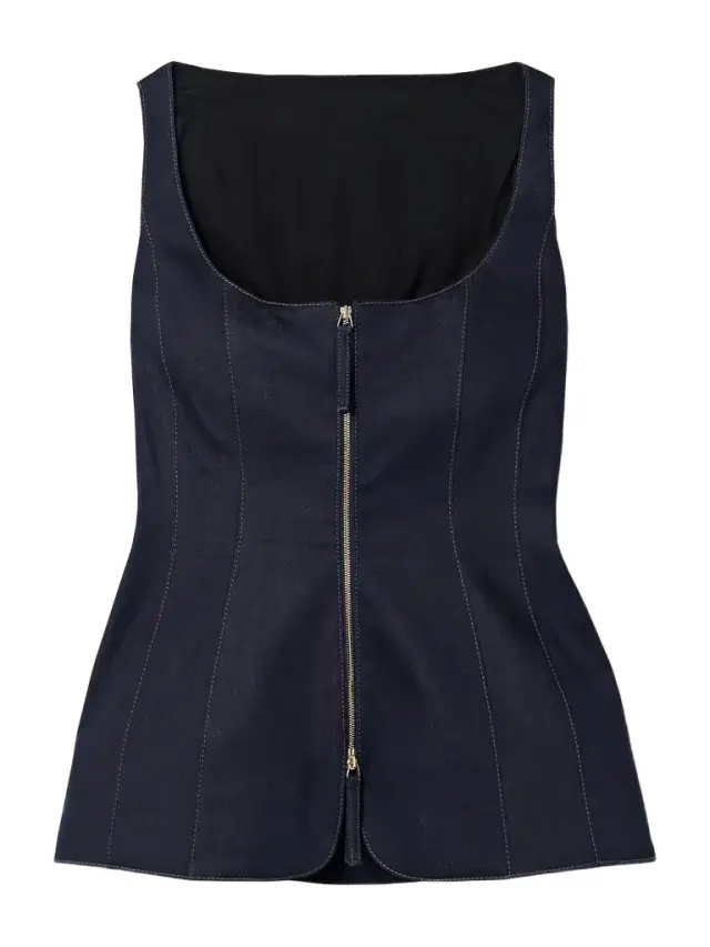 Denim Peplum Tank