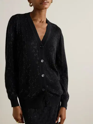 Gucci Crystal-embellished Wool Cardigan | Thumbnail 3 Gucci Crystal-embellished Wool Cardigan | Thumbnail 3