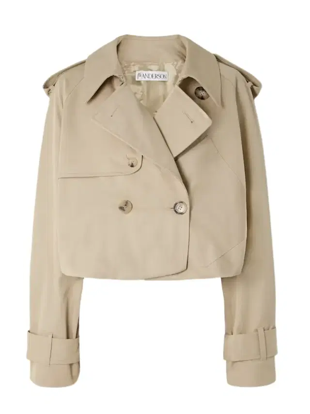Oversized Cropped Cotton-gabardine Trench Coat - UK 14