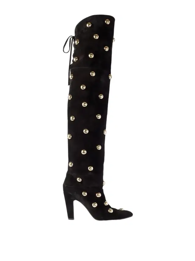 Studded Suede Over-the-knee Boots
