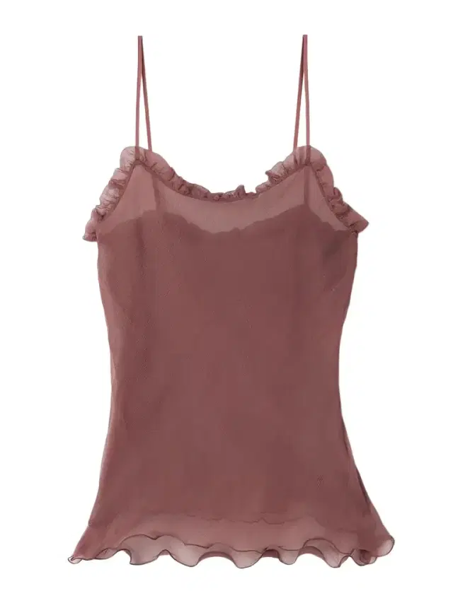 Ruffled Silk-crepon Camisole