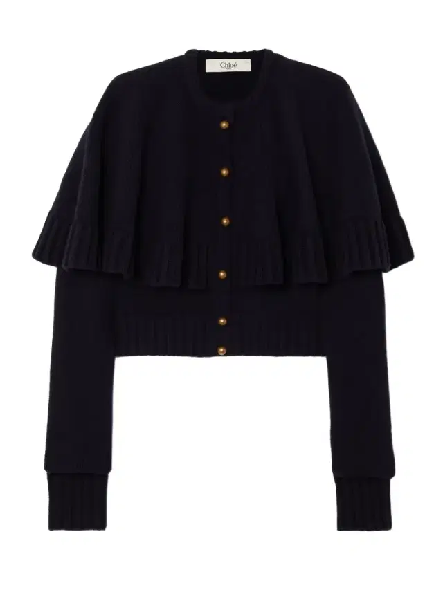 Cape-effect Wool And Cashmere-blend Cardigan