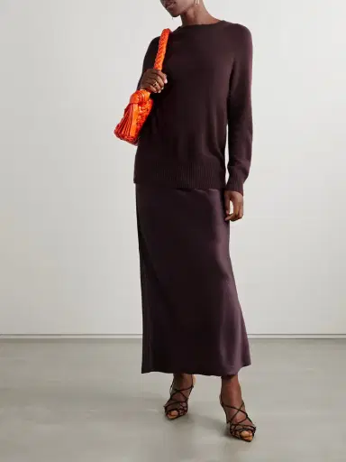 Christopher Esber Monument Cashmere And Silk-satin Maxi Dress | Thumbnail 2 Christopher Esber Monument Cashmere And Silk-satin Maxi Dress | Thumbnail 2