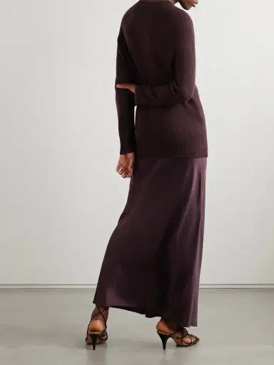 Christopher Esber Monument Cashmere And Silk-satin Maxi Dress | Thumbnail 3 Christopher Esber Monument Cashmere And Silk-satin Maxi Dress | Thumbnail 3