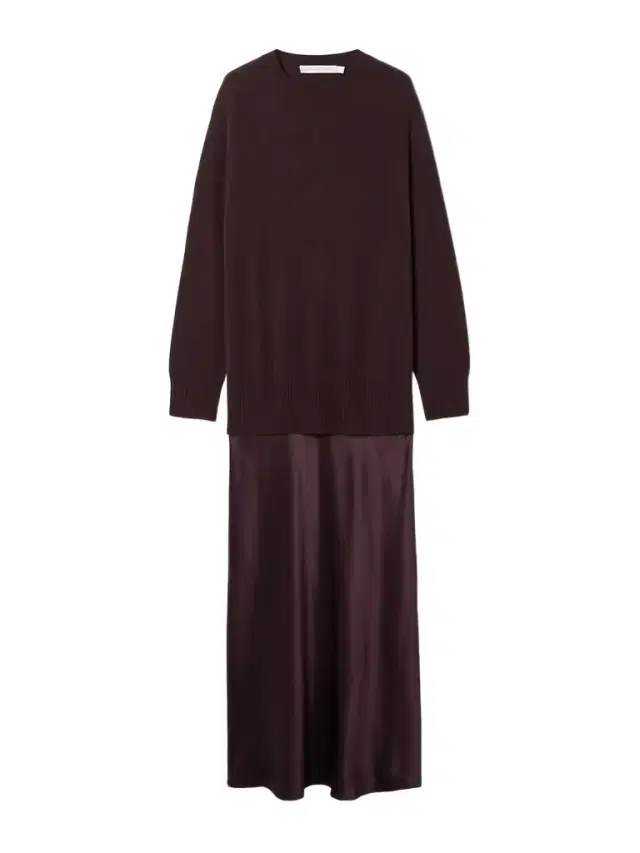 Monument Cashmere And Silk-satin Maxi Dress