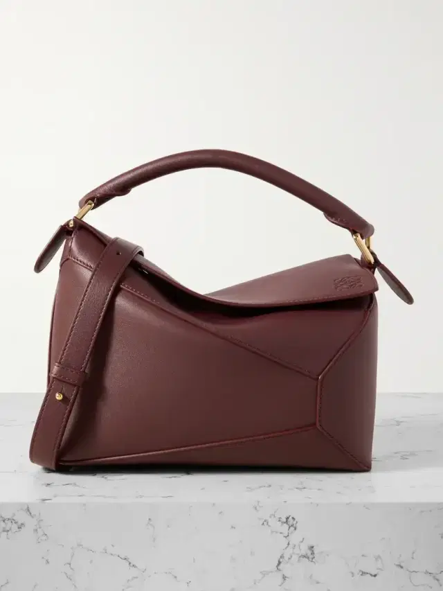 Puzzle Edge Small Textured-leather Shoulder Bag Puzzle Edge Small Textured-leather Shoulder Bag