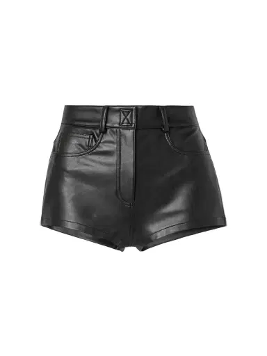 Norma Kamali Leather-like Shorts | Thumbnail 1 Norma Kamali Leather-like Shorts | Thumbnail 1