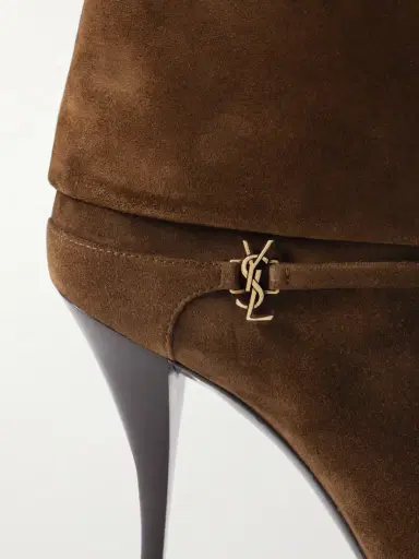 Saint Laurent Niki Embellished Suede Ankle Boots | Thumbnail 4 Saint Laurent Niki Embellished Suede Ankle Boots | Thumbnail 4